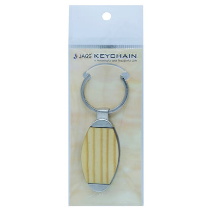 Gift To Love | Key Chain Plain Oval Wooden | Code : KC598