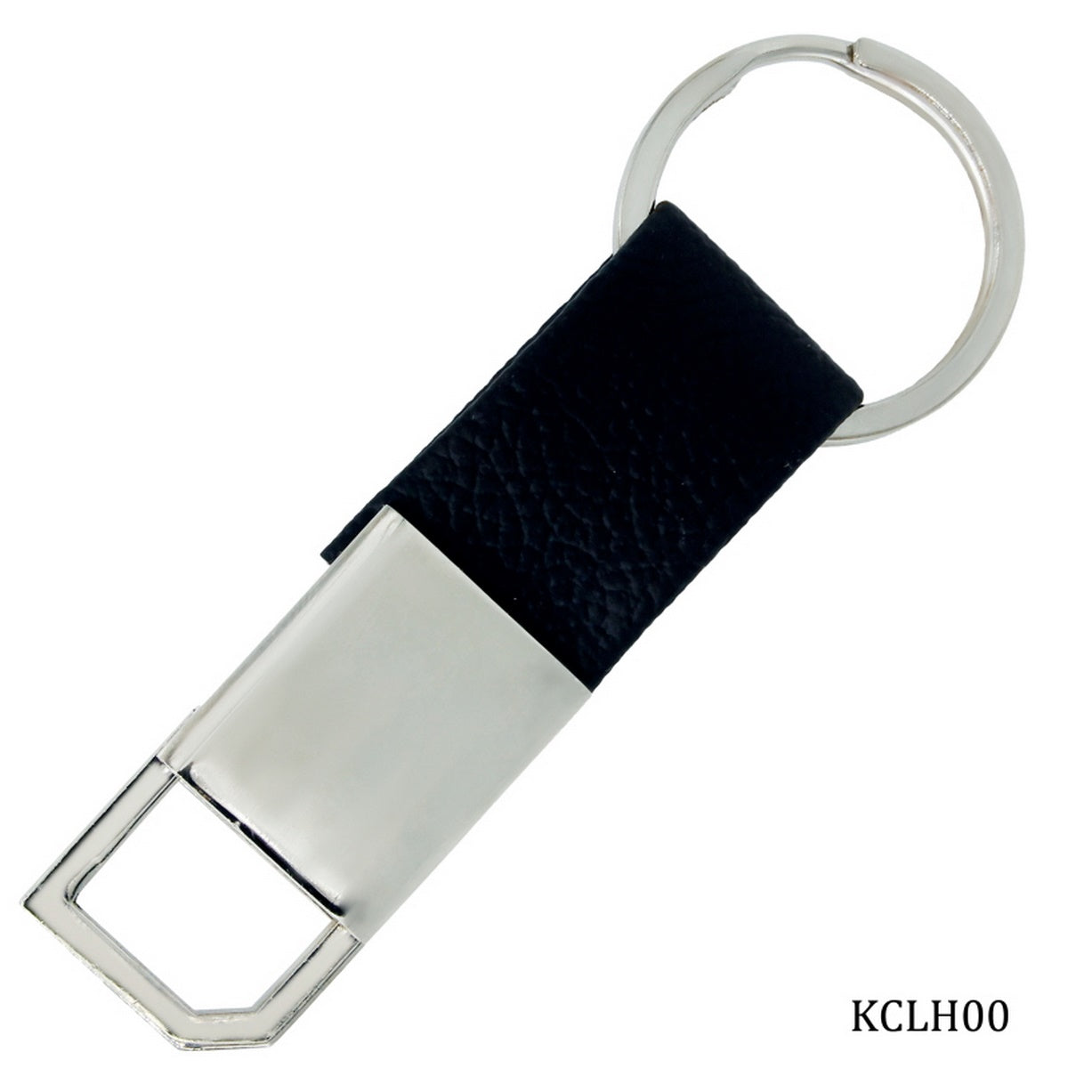 Gift To Love | Key Chain Leather Hook With Ring | Color : Black | Code : KCLH00