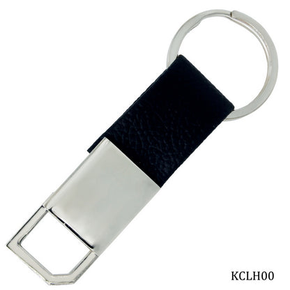 Gift To Love | Key Chain Leather Hook With Ring | Color : Black | Code : KCLH00