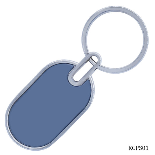 Gift To Love | Key Chain Plain Single Side Plate | Color : Black | Code : KCPS01