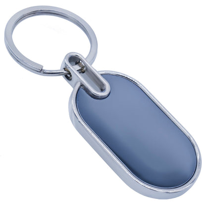 Gift To Love | Key Chain Plain Single Side Plate | Color : Black | Code : KCPS01