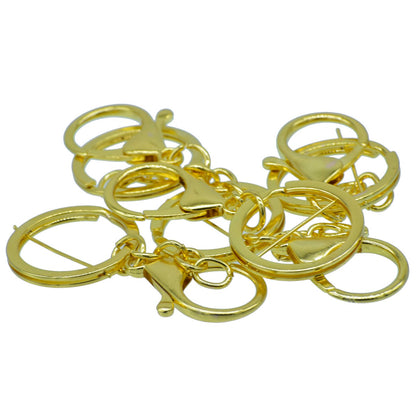 Gift To Love | Key Chain Fitting With Hook | Color : Gold | Pcs : 5 Pc | Code : KF5PCGD