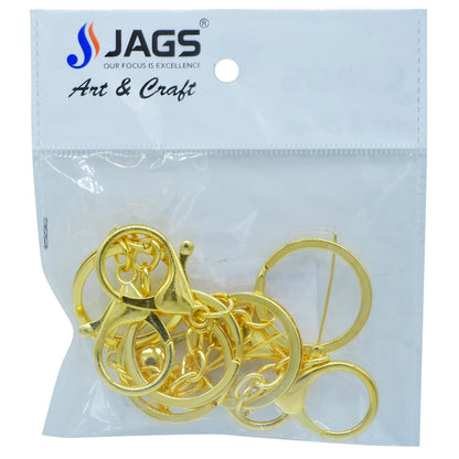 Gift To Love | Key Chain Fitting With Hook | Color : Gold | Pcs : 5 Pc | Code : KF5PCGD