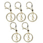 Gift To Love | Key Chain Fitting Rose Gold With Hook 5Pcs | Code : KF5PCRG