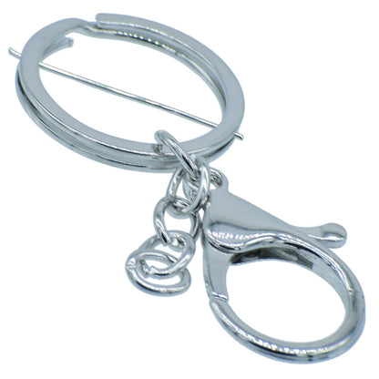 Gift To Love | Key Chain Fitting With Hook | Color : Silver | Pcs : 5 Pc | Code : KF5PCSR
