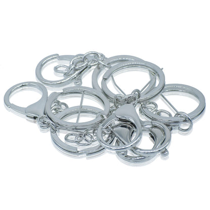 Gift To Love | Key Chain Fitting With Hook | Color : Silver | Pcs : 5 Pc | Code : KF5PCSR