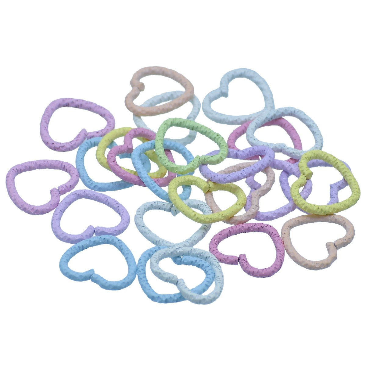Gift To Love | Jewellery Jump Ring | Color : Colourful Heart | Pcs : 25 Pc | Code : KH25P-1