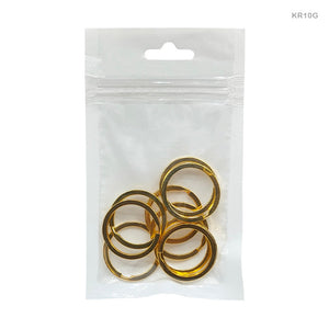 Gift To Love | Key Ring | Color : Gold | Size : 2 Mm X 30 Mm | Pcs : 10 Pcs | Code : KR10G