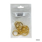 Gift To Love | Key Ring With Hook | Color : Gold | Size : 1.6 X 30 Mm | Pcs : 3 Pcs | Code : KRH3G