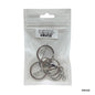Gift To Love | Key Ring With Hook | Color : Silver | Size : 1.6 Mm X 30 Mm | Pcs : 3 Pcs | Code : KRH3S