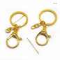Gift To Love | Key Ring With Hook | Color : Gold | Size : 1.6 Mm X 30 Mm | Pcs : 500 Pcs | Code : KRHG