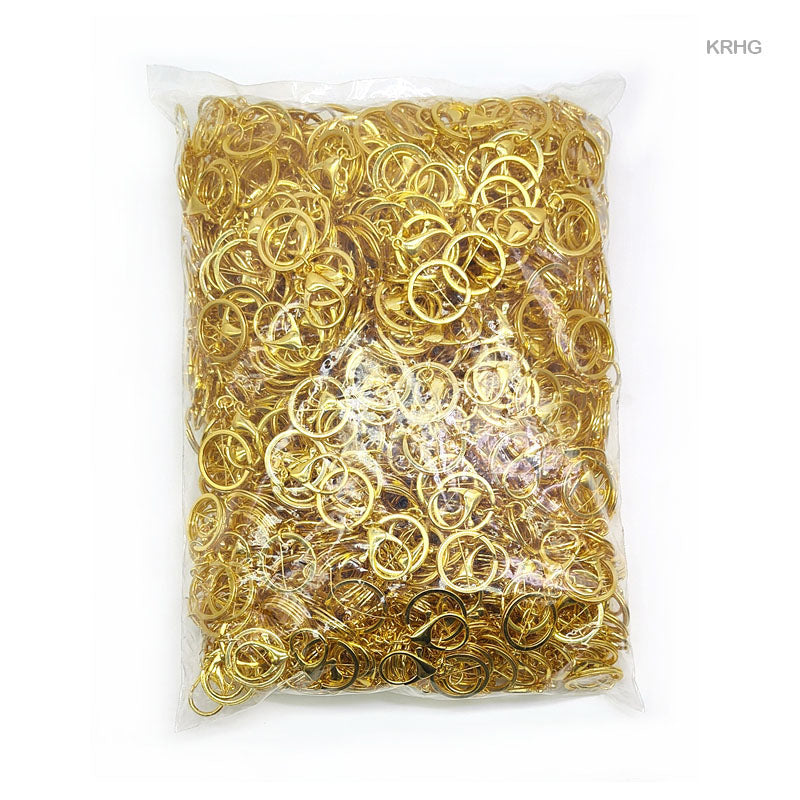 Gift To Love | Key Ring With Hook | Color : Gold | Size : 1.6 Mm X 30 Mm | Pcs : 500 Pcs | Code : KRHG