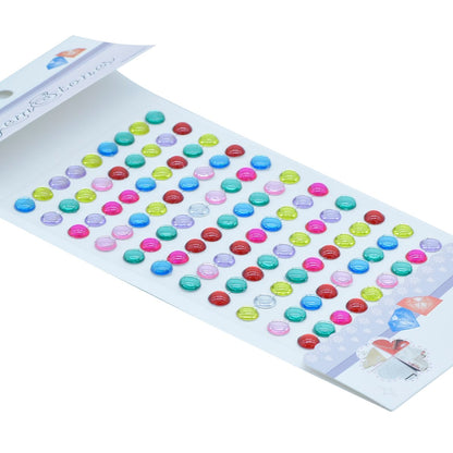 Gift To Love | Heart Gem Stones Sticker | Color : Multicolour | Code : KSQ-10