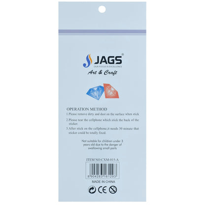 Gift To Love | Heart Gem Stones Sticker | Color : Multicolour | Code : KSQ-10