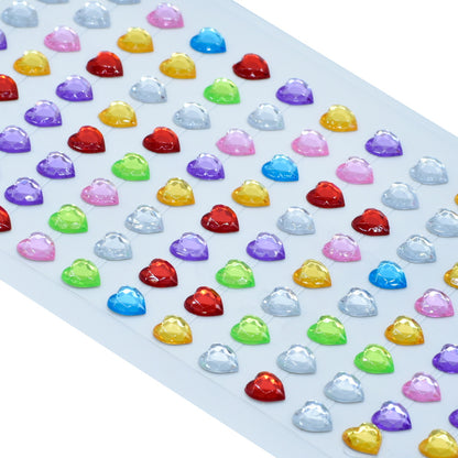 Gift To Love | Heart Gem Stones Sticker | Color : Multicolour | Code : KSQ-AX
