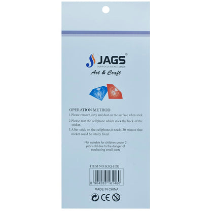 Gift To Love | Big Bow Gem Stones Sticker | Color : Multicolour | Code : KSQ-HDJ