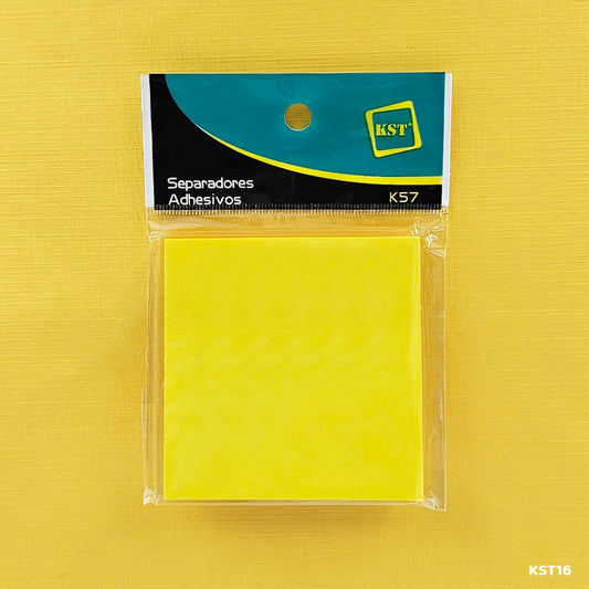 Gift To Love | Sticky Note Plastic | Color : Yellow | Size : 3 X 3 | Code : KST16