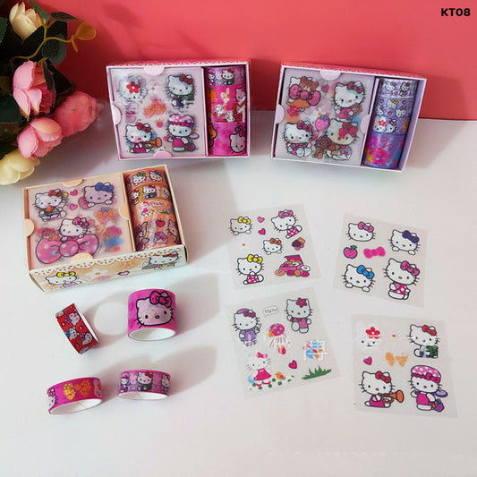Gift To Love | Sticker And Tape Set Kitty | Code : KT08
