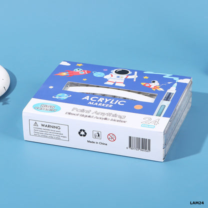Gift To Love | Acrylic Marker | Pcs : 24 Colors Box | Code : LAM24