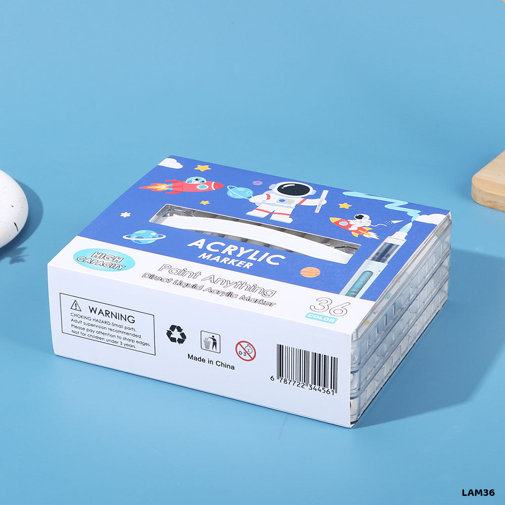 Gift To Love | Acrylic Marker | Pcs : 36 Colors Box | Code : LAM36