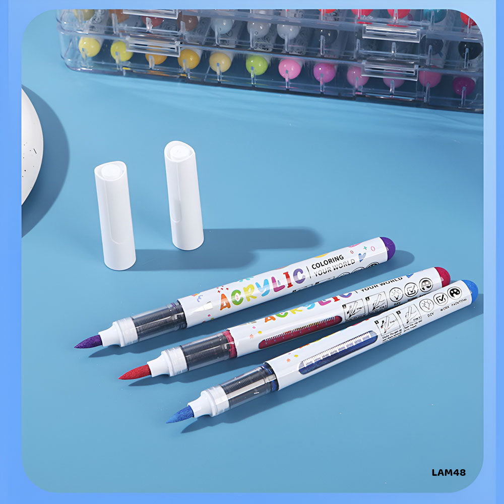 Gift To Love | Acrylic Marker | Pcs : 48 Colors Box | Code : LAM48