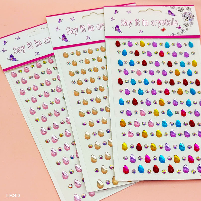 Gift To Love | Drop Shape Stone Sticker | Code : LBSD