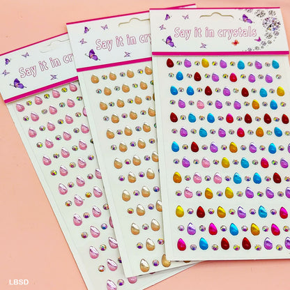 Gift To Love | Drop Shape Stone Sticker | Code : LBSD
