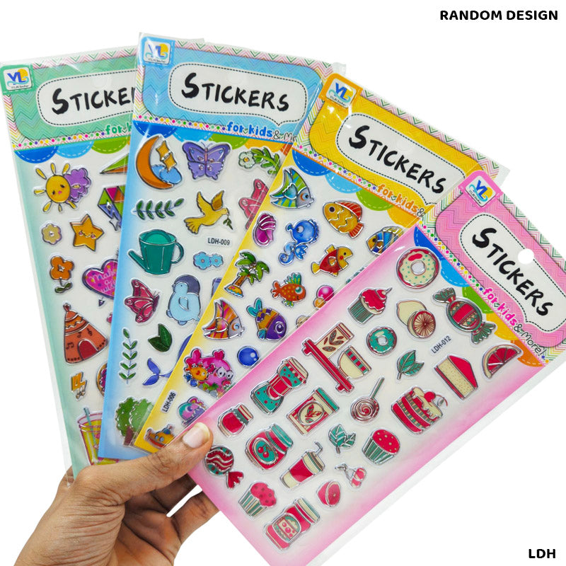 Gift To Love | Yilin Silver Embossed Sticker For Kids | Code : LDH