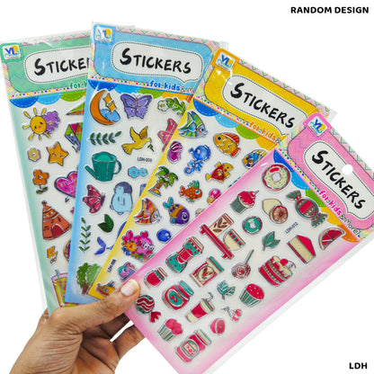 Gift To Love | Yilin Silver Embossed Sticker For Kids | Code : LDH