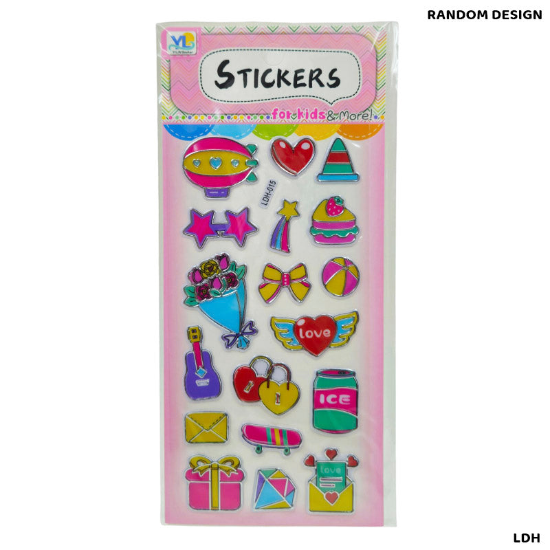 Gift To Love | Yilin Silver Embossed Sticker For Kids | Code : LDH