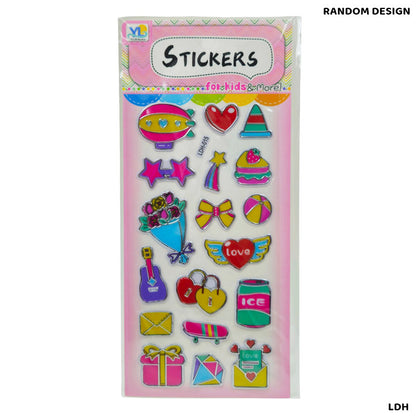 Gift To Love | Yilin Silver Embossed Sticker For Kids | Code : LDH
