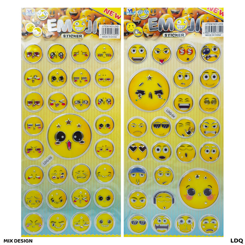 Gift To Love | Smile Sticker | Color : Silver Border | Code : LDQ