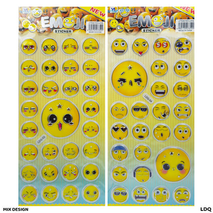 Gift To Love | Smile Sticker | Color : Silver Border | Code : LDQ