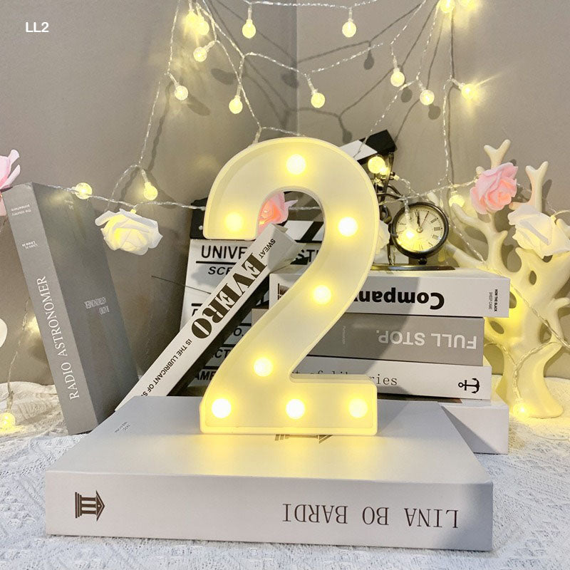 Gift To Love | Led Number 2 | Size : 8.5 Inch | Code : LL2