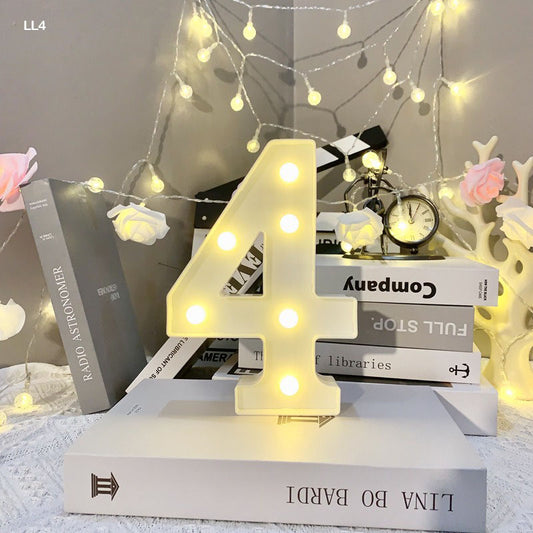 Gift To Love | Led Number 4 | Size : 8.5 Inch | Code : LL4