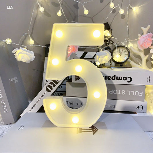 Gift To Love | Led Number 5 | Size : 8.5 Inch | Code : LL5