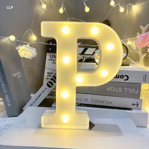 Gift To Love | Led Letter P | Size : 8 Inch | Code : LLP