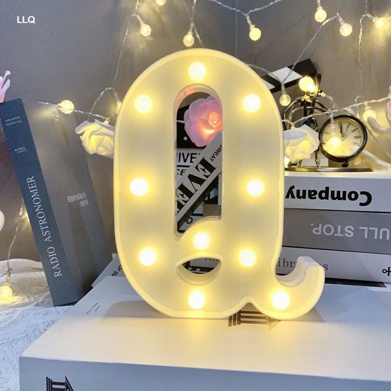 Gift To Love | Led Letter Q | Size : 8 Inch | Code : LLQ