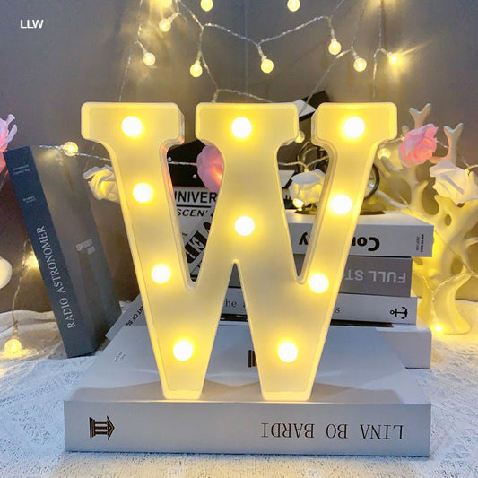Gift To Love | Led Letter W | Size : 8 Inch | Code : LLW