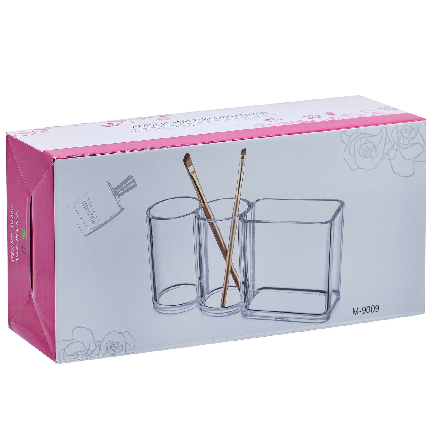 Gift To Love | Acrylic Cosmetic Organizer 3 In 1 | Code : M-9009