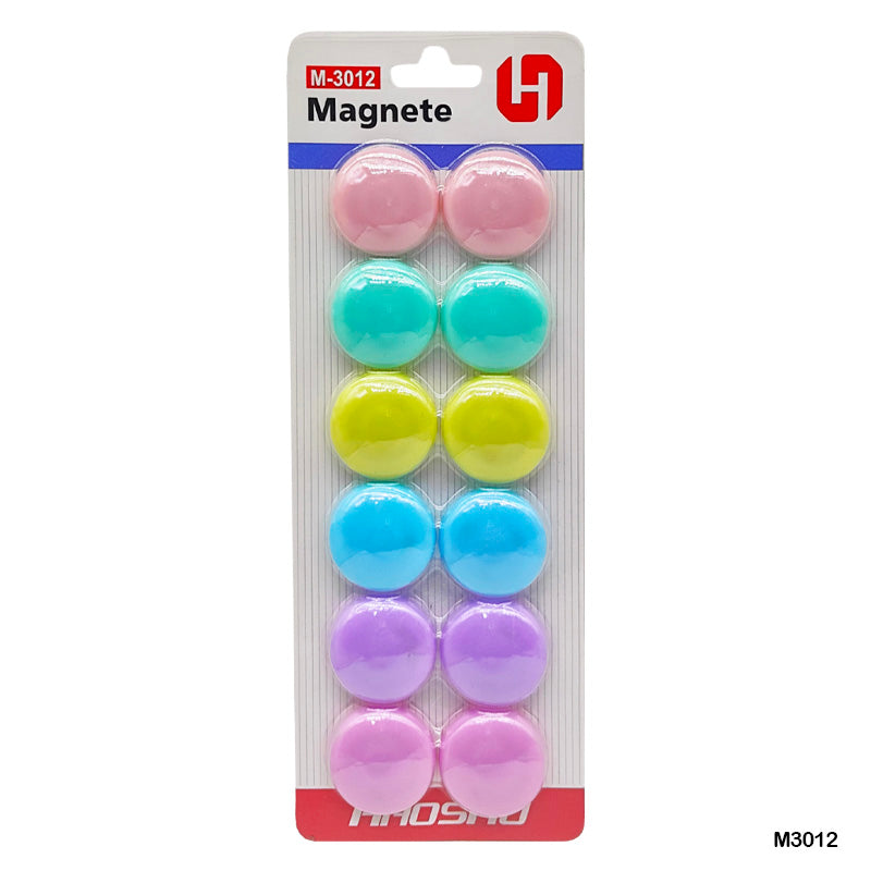 Gift To Love | Emoji Fridge Magnets | Color : Colorful Smiley Face | Pcs : 12 Pcs | Code : M3012