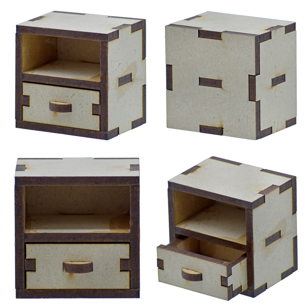 Gift To Love | Mdf 3D Miniature Cutout Drawer Box | Pcs : 2 Pcs | Code : M3MC02