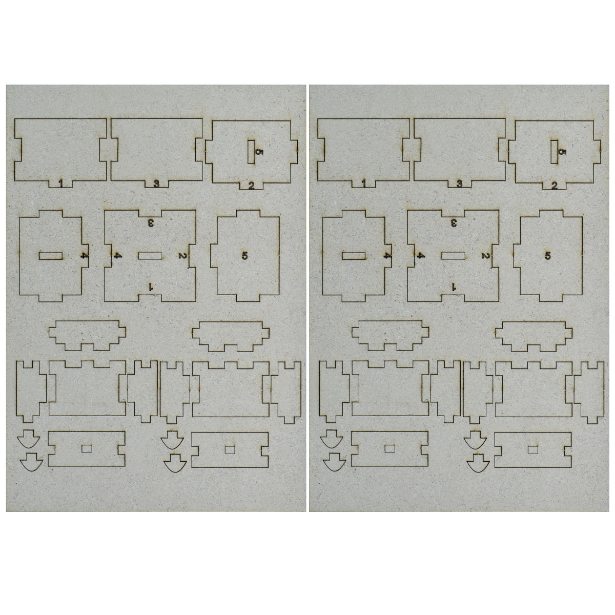 Gift To Love | Mdf 3D Miniature Cutout Drawer Box | Pcs : 2 Pcs | Code : M3MC02