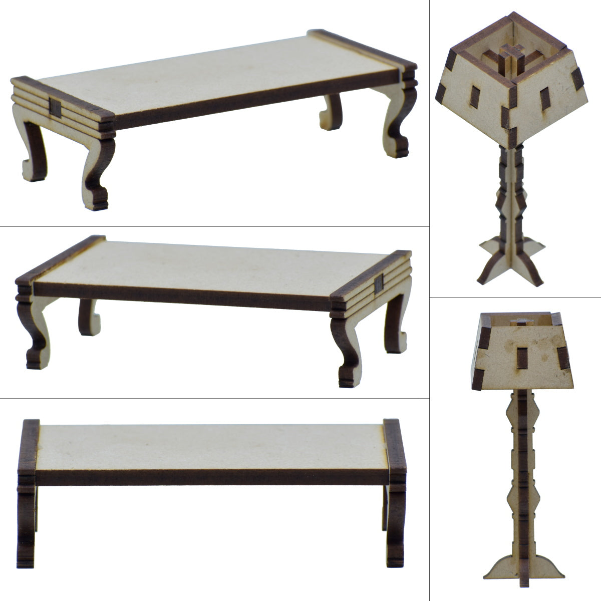 Gift To Love | Mdf 3D Miniature Cutout Table And Lamp | Code : M3MC06