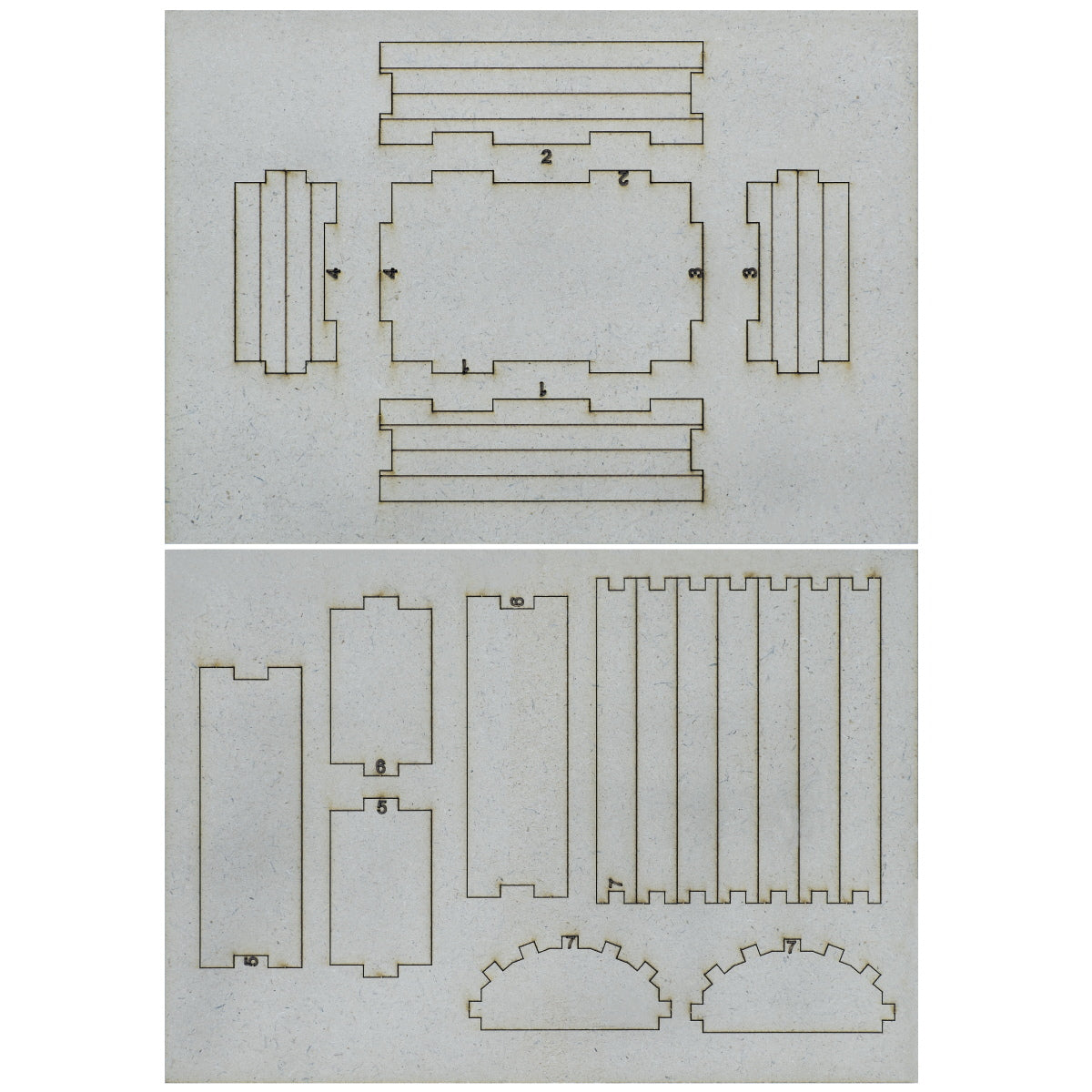 Gift To Love | Mdf 3D Miniature Cutout Sandook Box | Pcs : 2 Pcs | Code : M3MC08