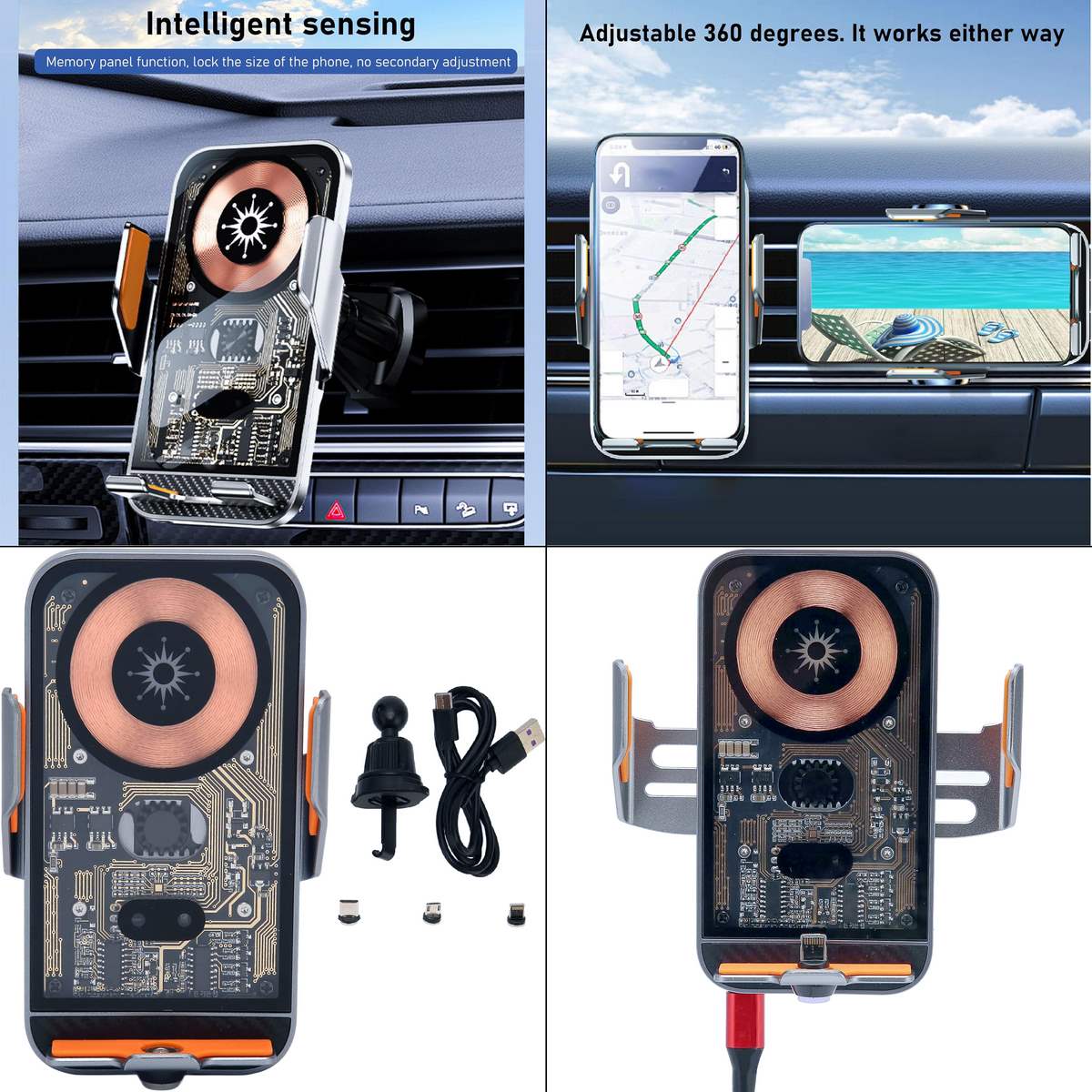 Gift To Love | Wireless Fast Charging Car Mount Holder | Code : M7