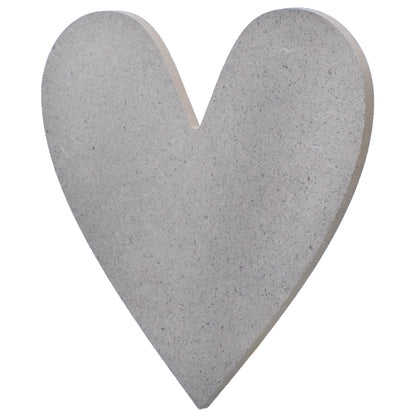 Gift To Love | Mdf Heart Cut Out Sheet | Size : 8 Mm X 8.80 X 9 Inch | Code : M8HC00