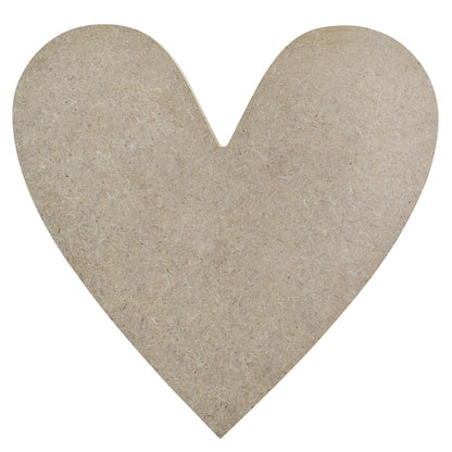 Gift To Love | Mdf Heart Cut Out Sheet | Size : 12 Mm X 10.63 X 10 Inch | Code : M8HC01