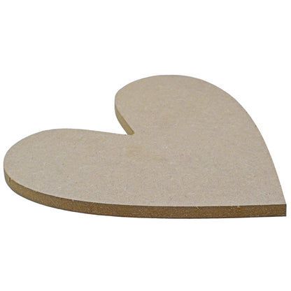 Gift To Love | Mdf Heart Cut Out Sheet | Size : 12 Mm X 10.63 X 10 Inch | Code : M8HC01