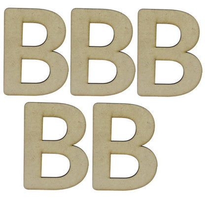 Gift To Love | Mdf Alphabets Letter | Size : 4 Inch | Pcs : 5 Pcs | Code : MAL4-B
